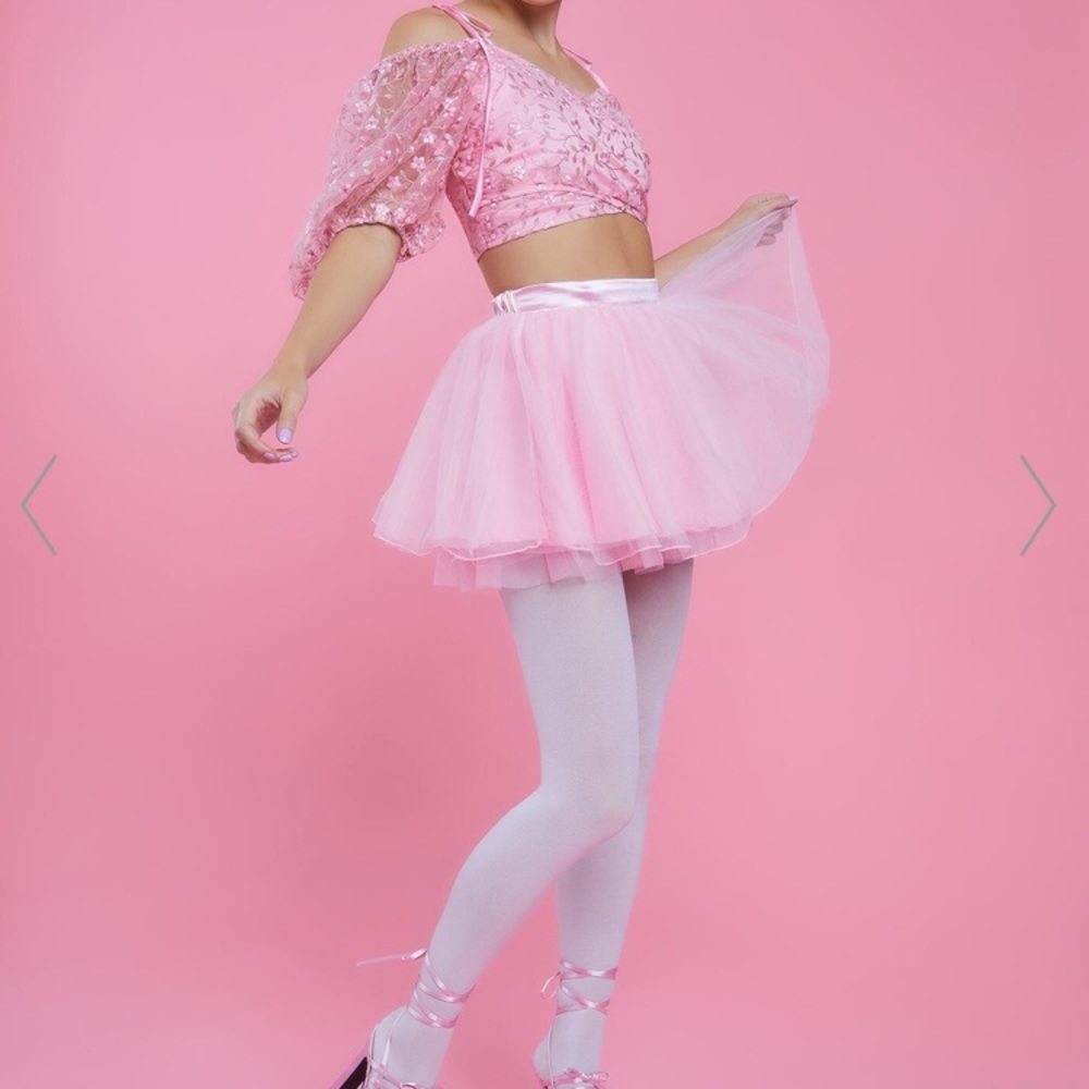Dollskill sugar Thrillz GOT YOUR ATTENTION TULLE SKIRT Sz XS